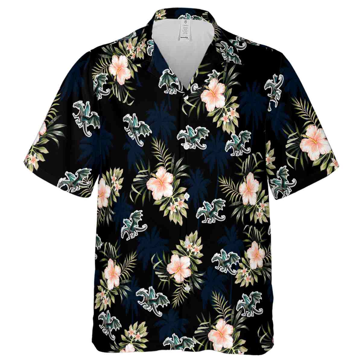 Dragon Hibiscus Palm Hawaiian Shirt Fashion forward Dragon Hibiscus Palm Hawaiian Shirt Fashion forward