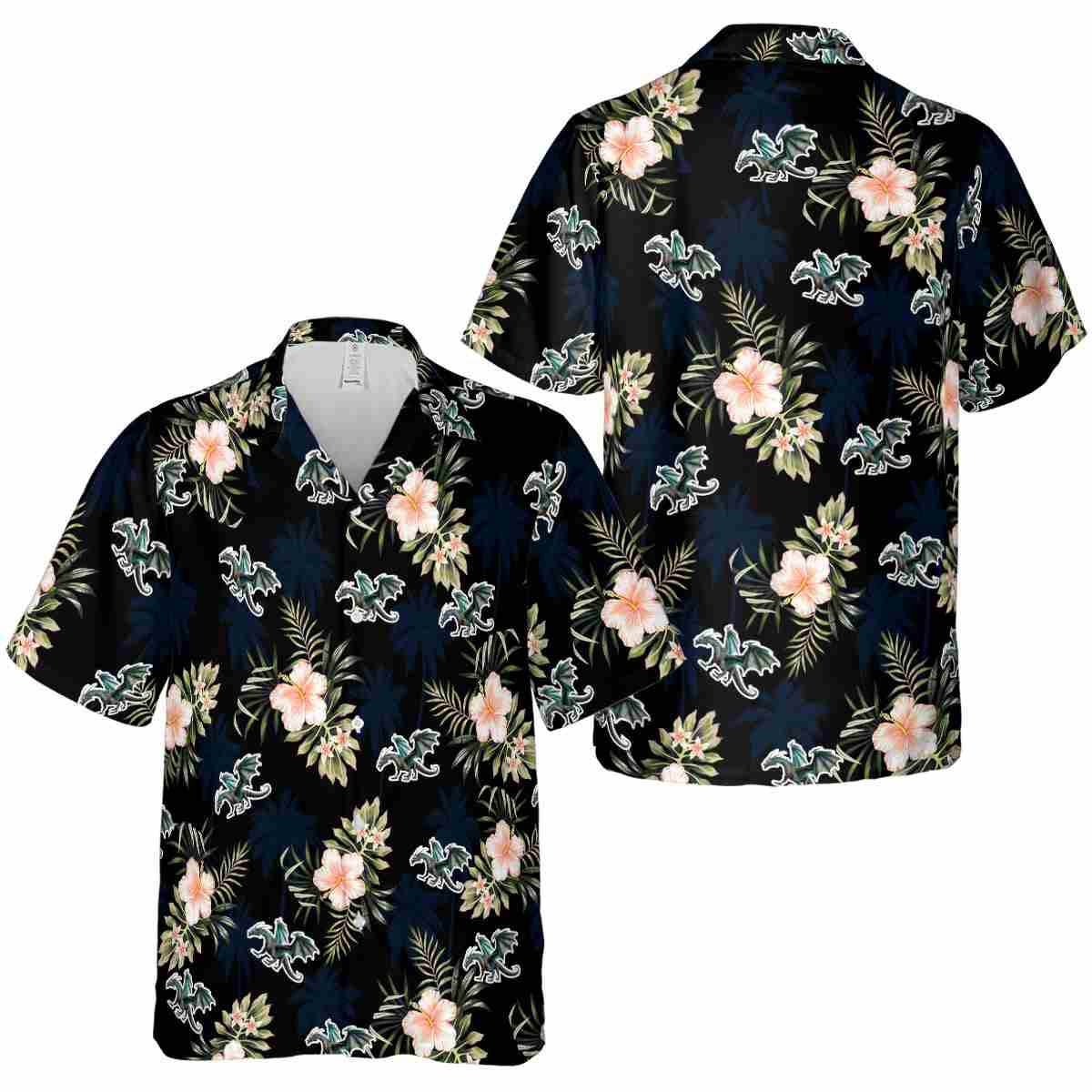 Dragon Hibiscus Palm Hawaiian Shirt Premium grade Dragon Hibiscus Palm Hawaiian Shirt Premium grade