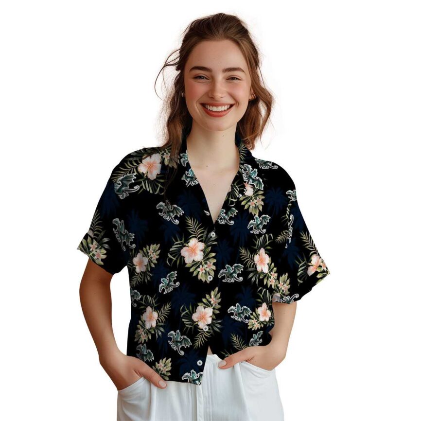 Dragon Hibiscus Palm Hawaiian Shirt Top rated
