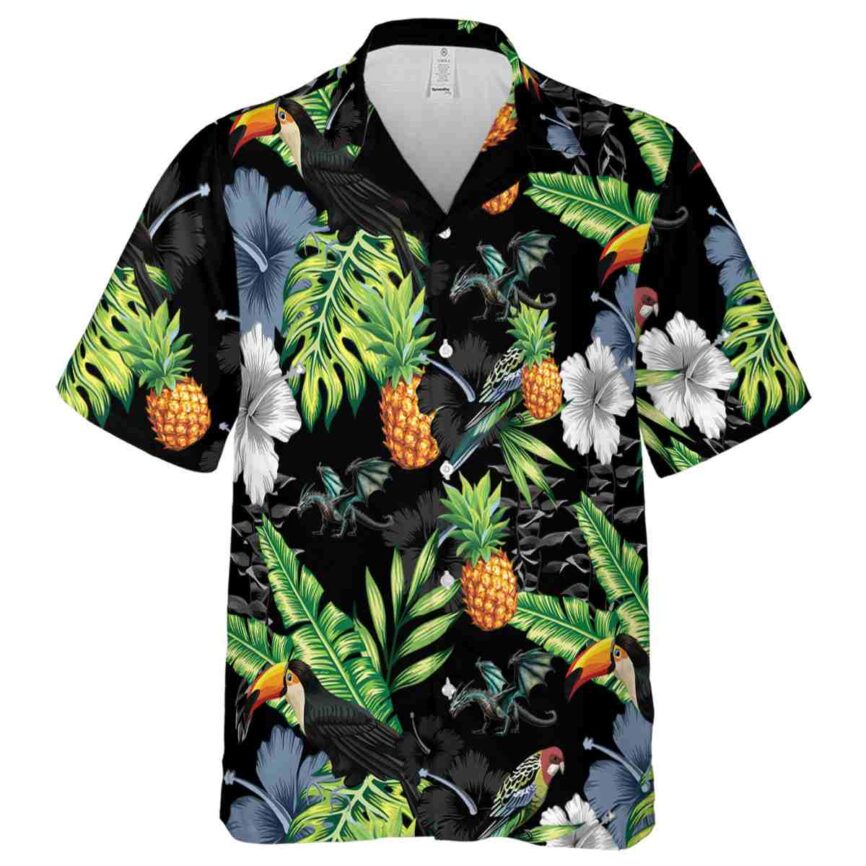 Dragon Leafy Toucan Hawaiian Shirt Fashion forward