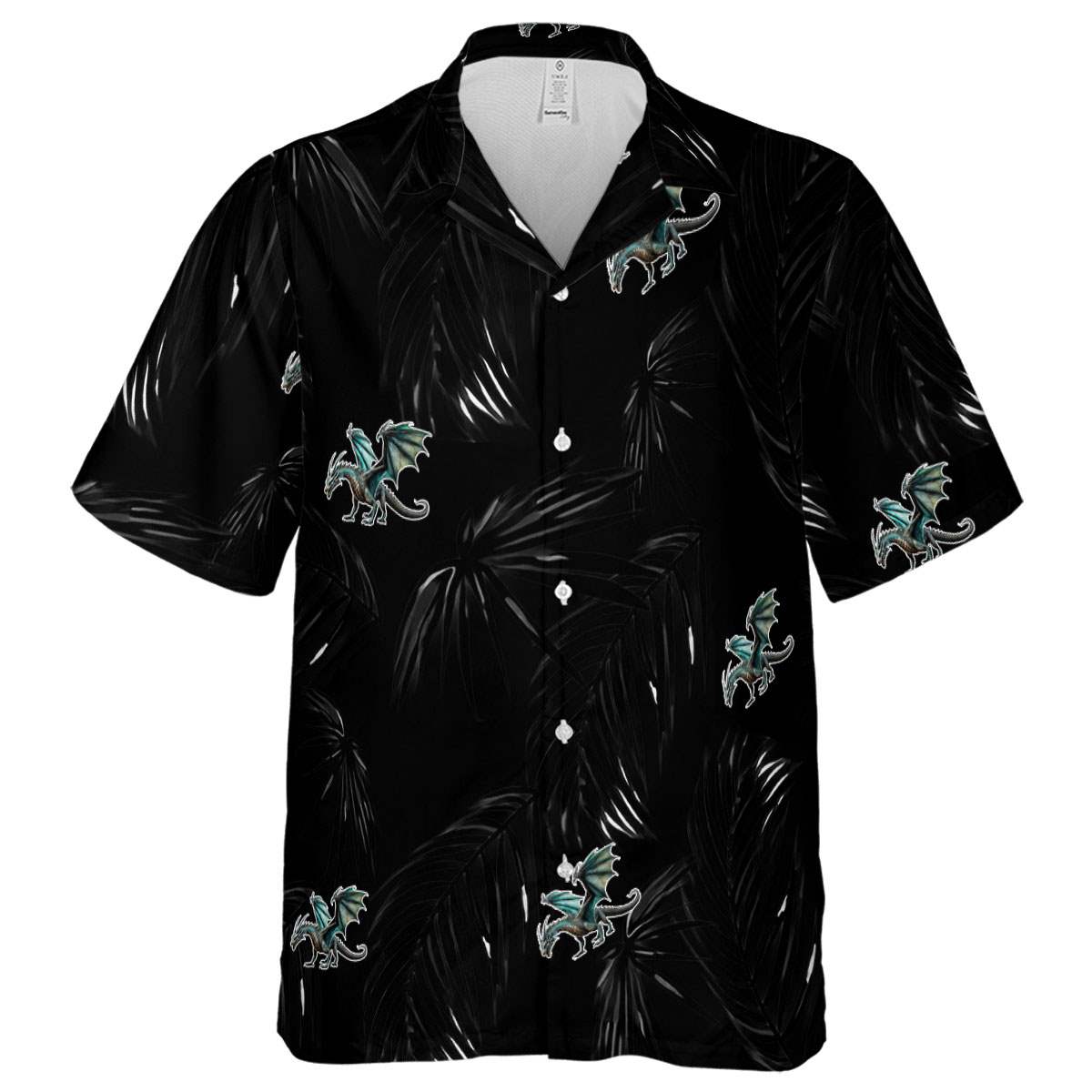 Dragon Monochrome Palm Hawaiian Shirt Fashion forward Dragon Monochrome Palm Hawaiian Shirt Fashion forward
