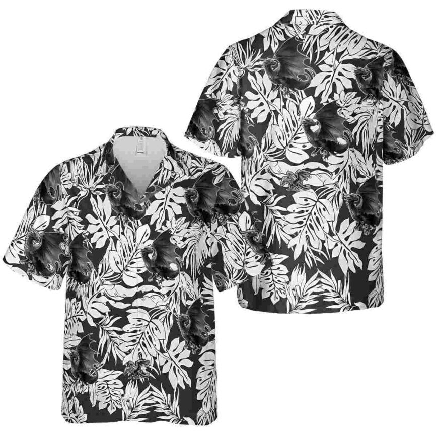 Dragon Monstera Foliage Hawaiian Shirt Premium grade