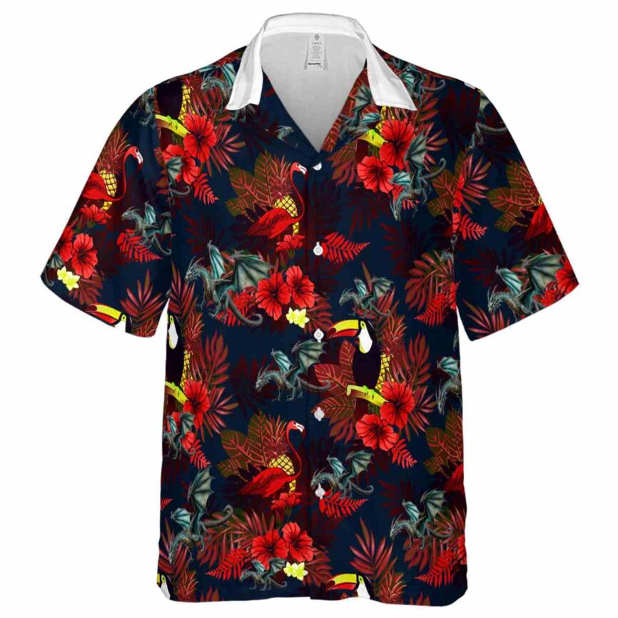 Dragon Tropical Bird Hawaiian Shirt Fashion forward