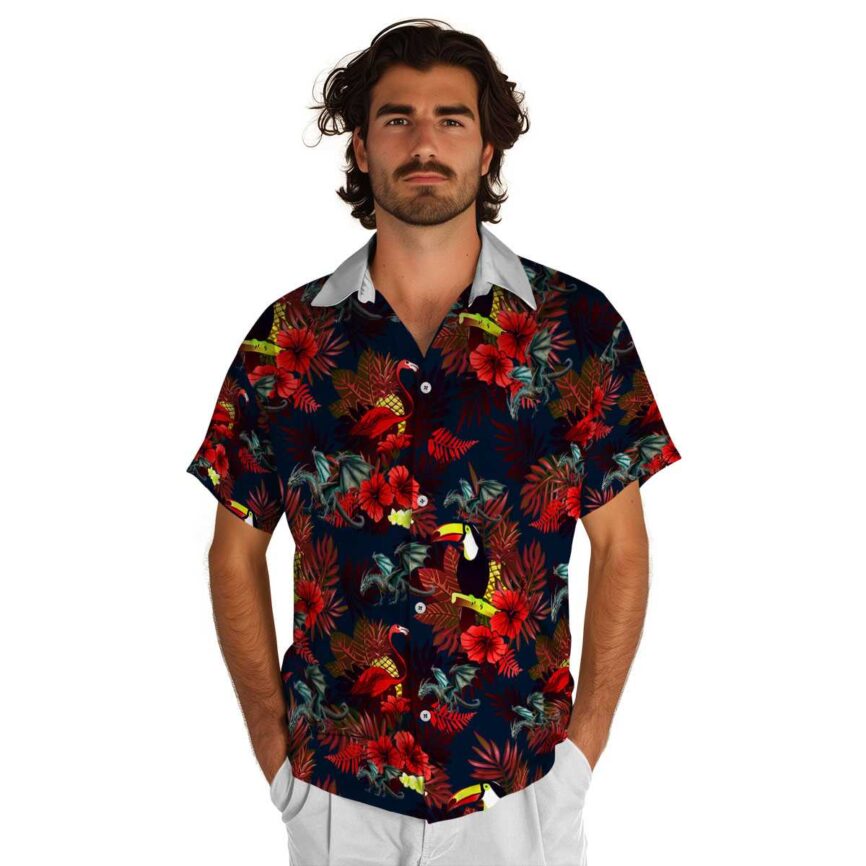 Dragon Tropical Bird Hawaiian Shirt New Arrival