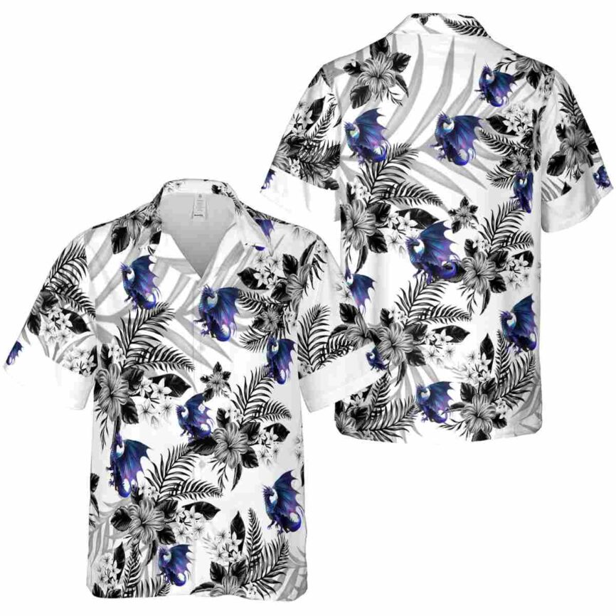 Dragon Tropical Blossom Hawaiian Shirt Premium grade