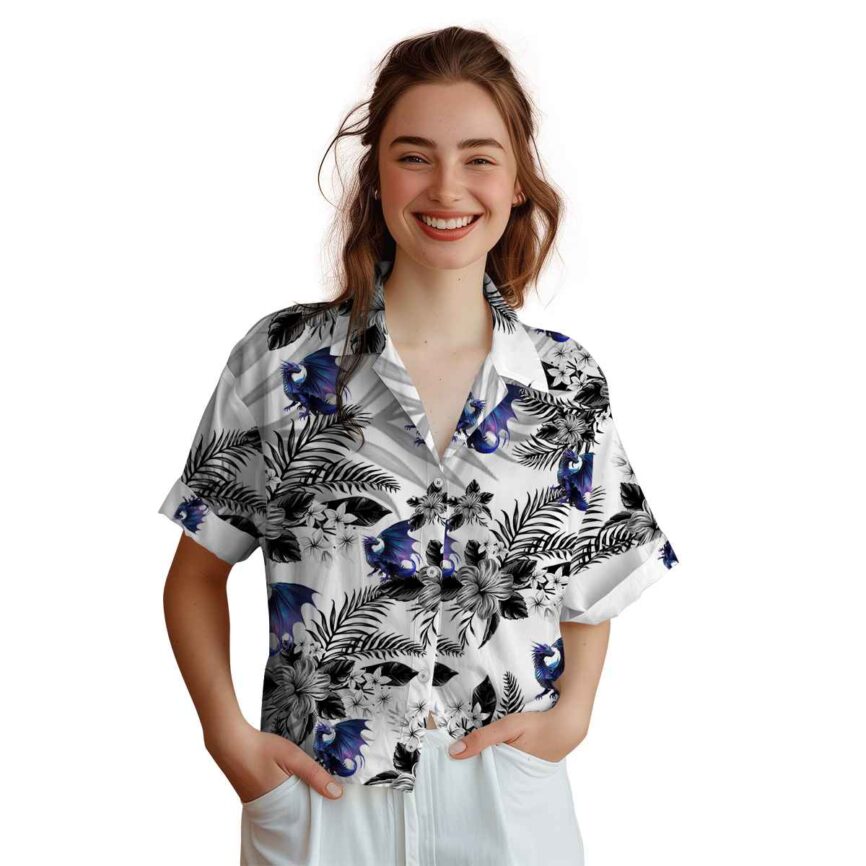 Dragon Tropical Blossom Hawaiian Shirt Top rated