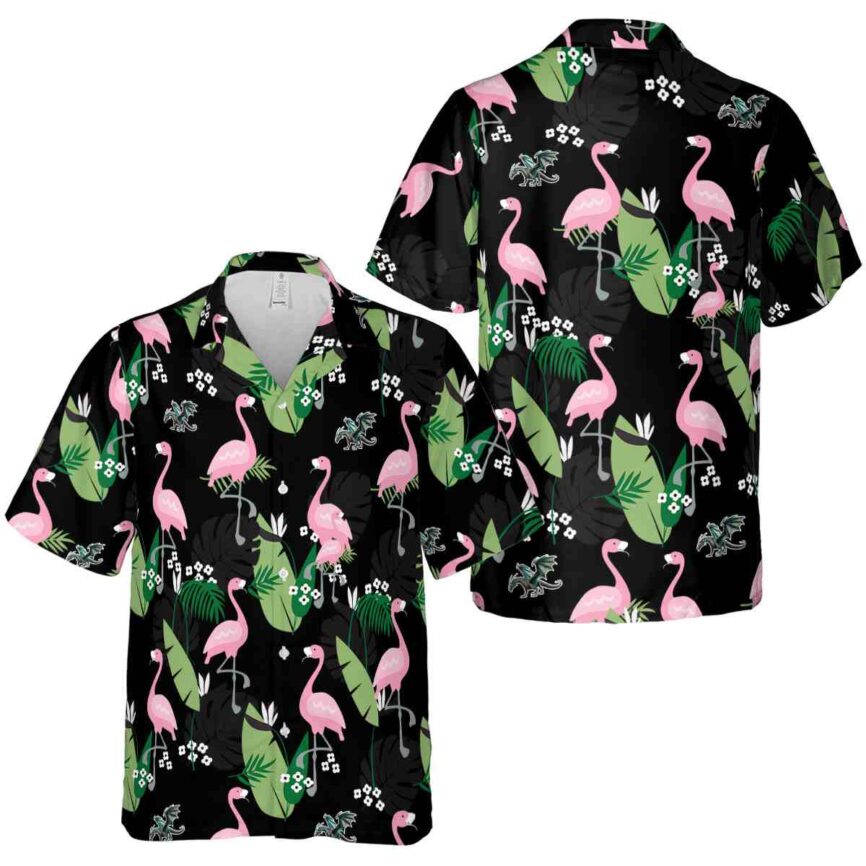 Dragon Tropical Flamingo Hawaiian Shirt Premium grade