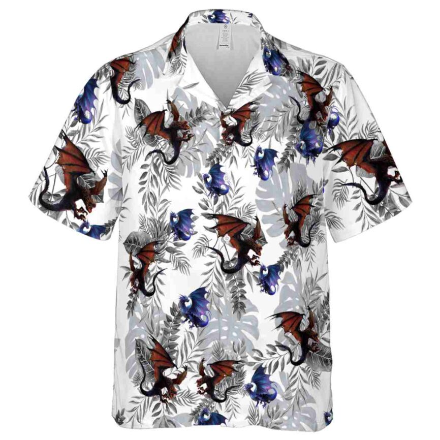 Dragon Tropical Fronds Hawaiian Shirt Fashion forward