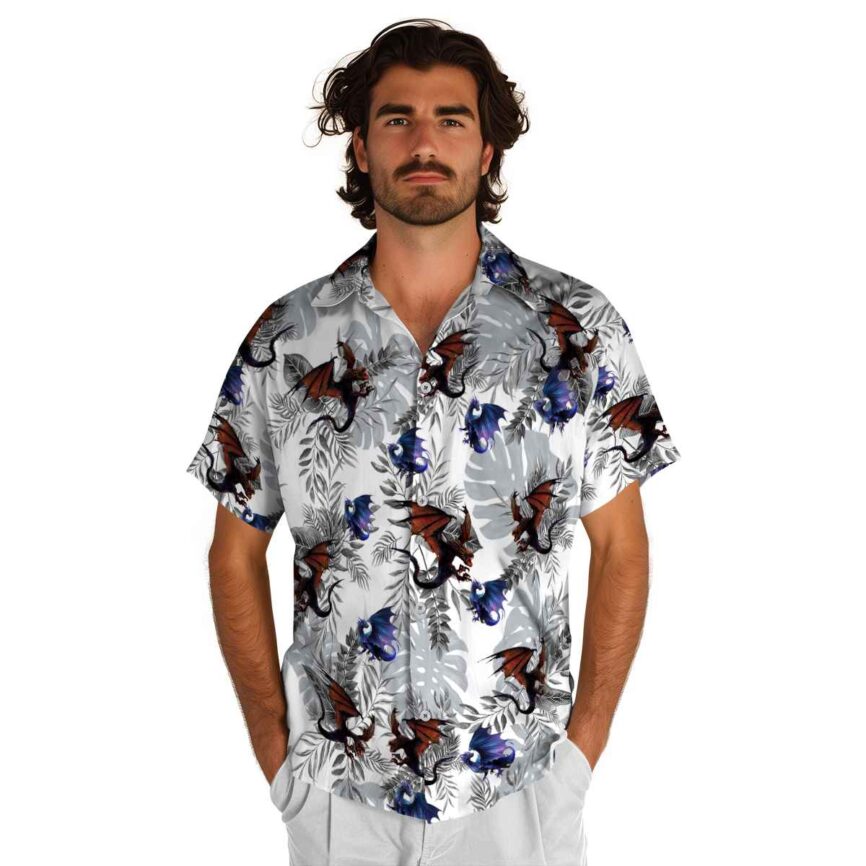 Dragon Tropical Fronds Hawaiian Shirt New Arrival