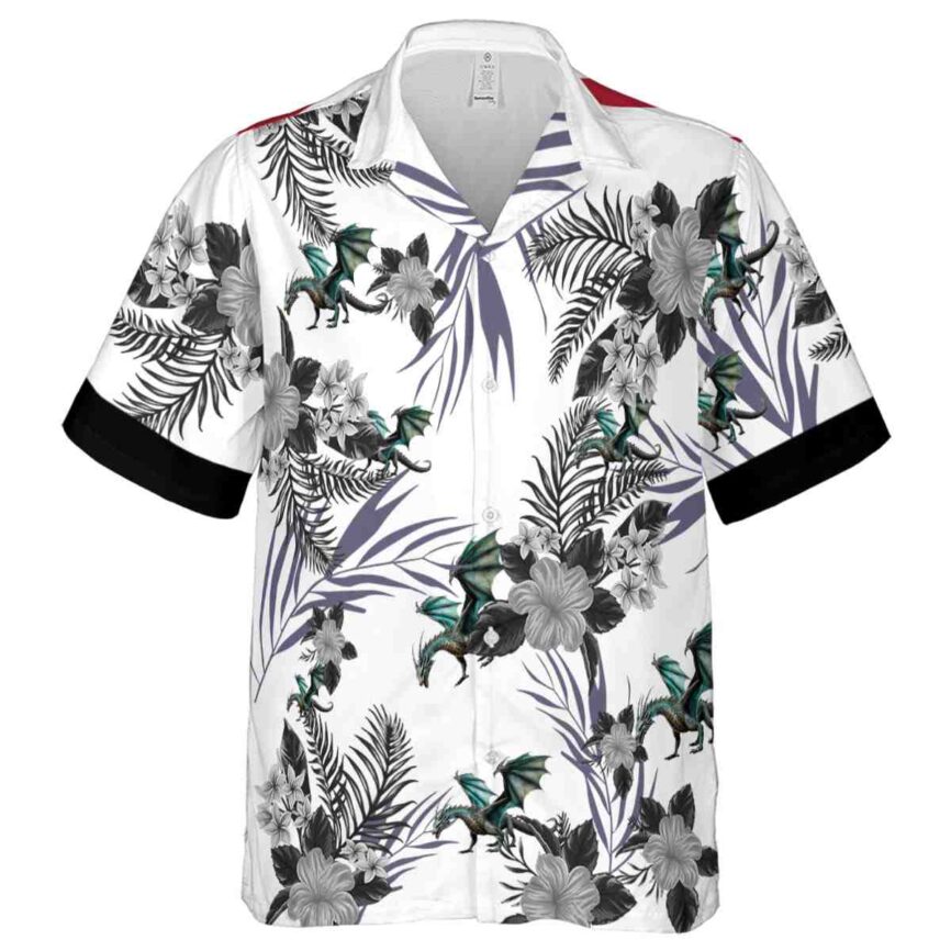 Dragon US Flag Floral Hawaiian Shirt Fashion forward