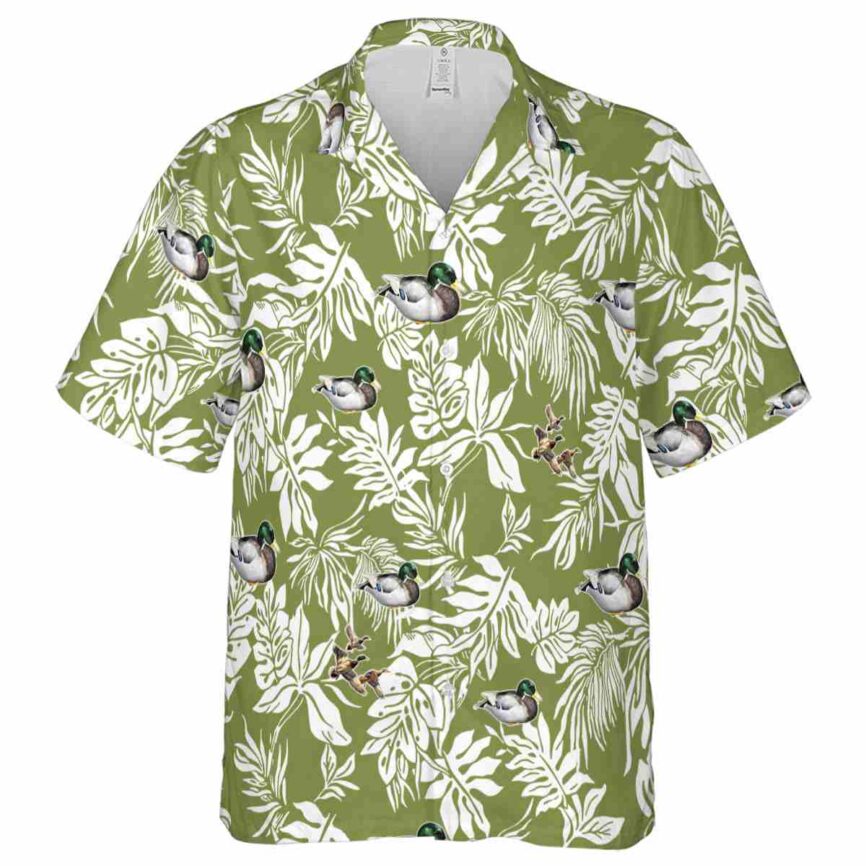 Duck Bold Foliage Hawaiian Shirt Fashion forward