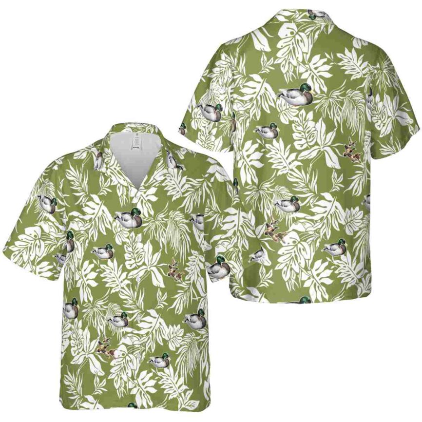 Duck Bold Foliage Hawaiian Shirt Premium grade