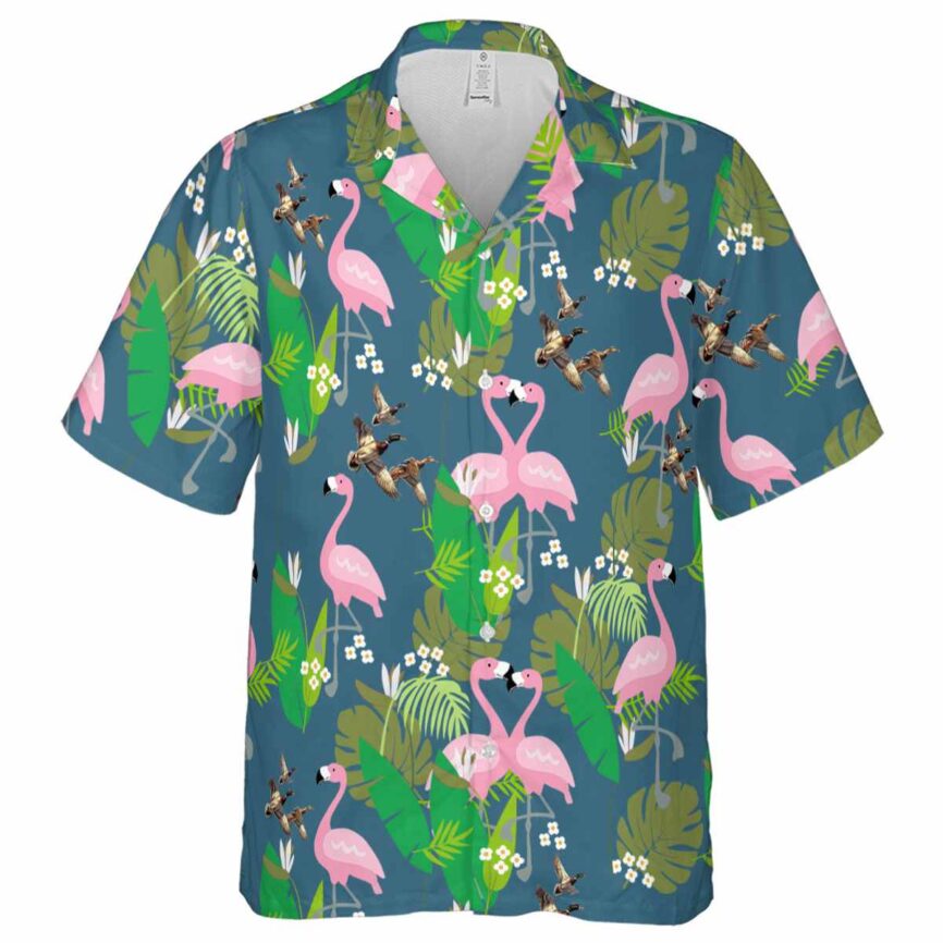 Duck Flamingo Leaf Hawaiian Shirt Fashion forward