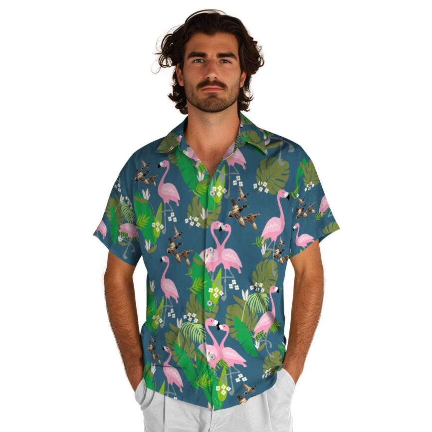 Duck Flamingo Leaf Hawaiian Shirt New Arrival