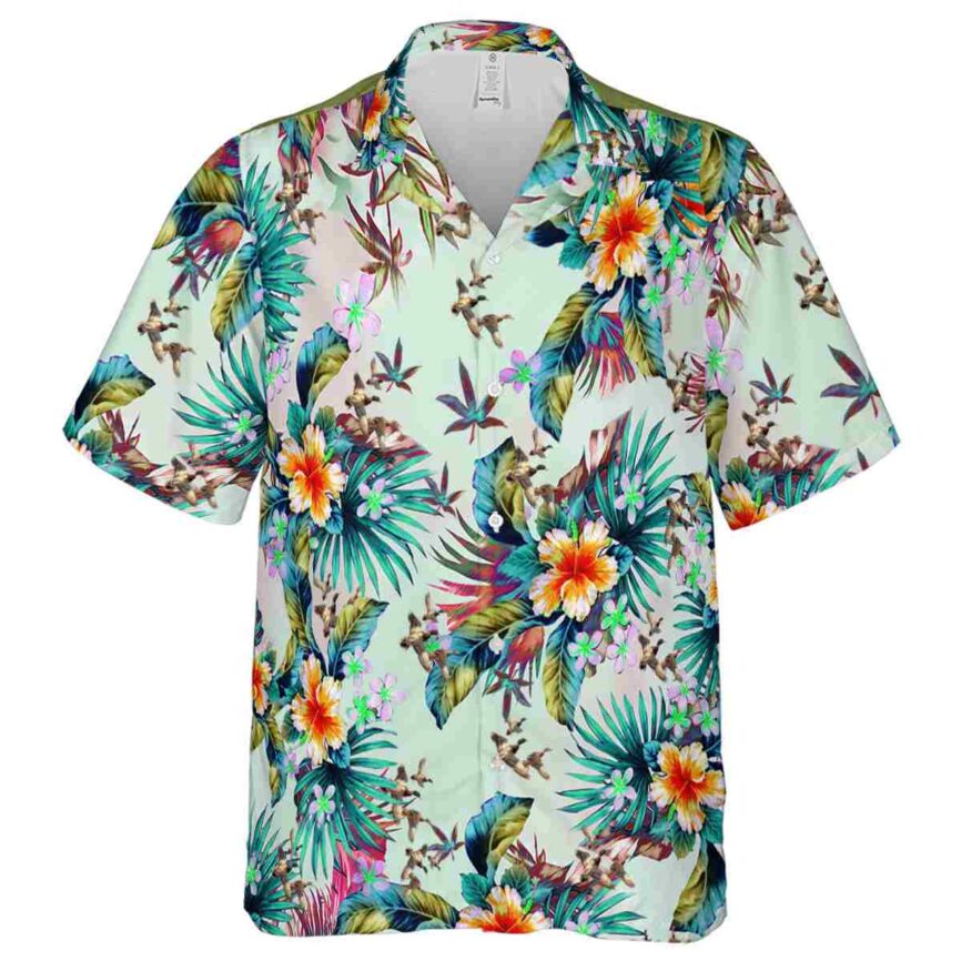 Duck Floral Burst Hawaiian Shirt Fashion forward