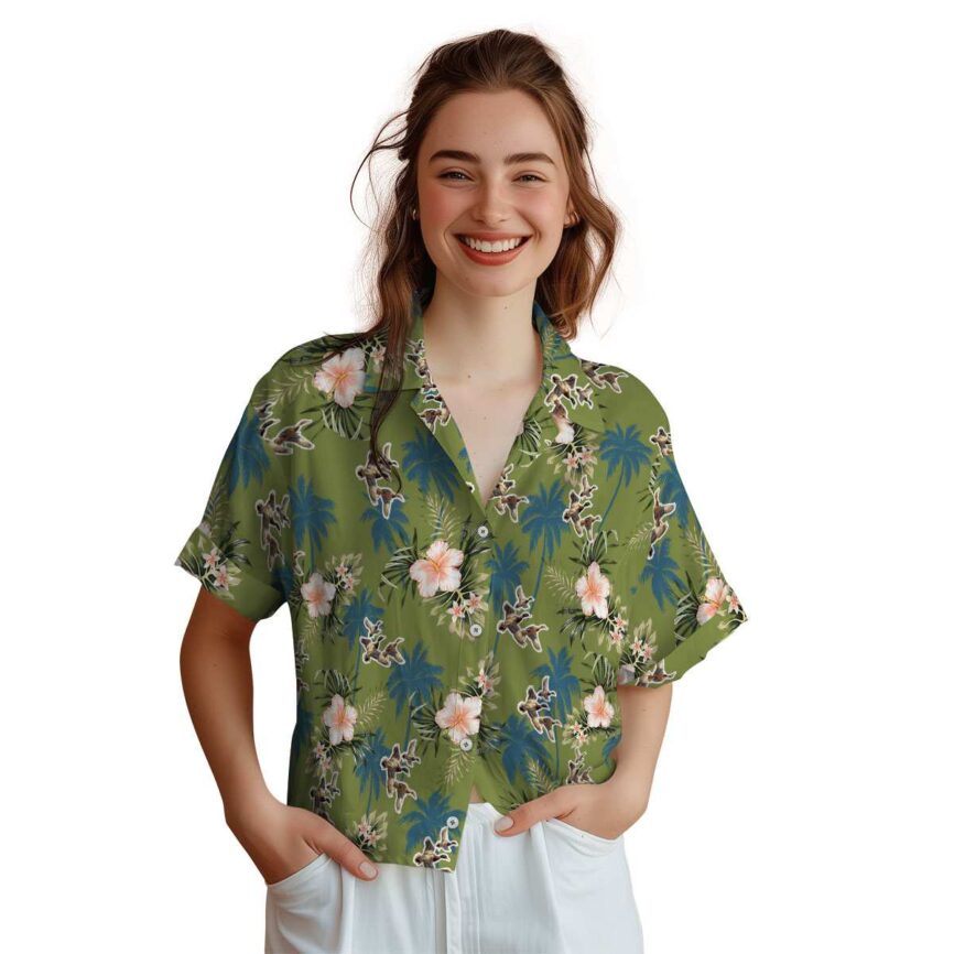 Duck Hibiscus Palm Hawaiian Shirt Top rated