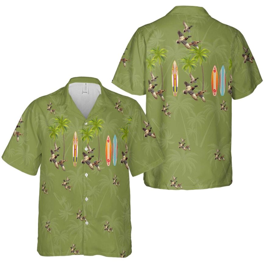 Duck Island Theme Hawaiian Shirt Premium grade