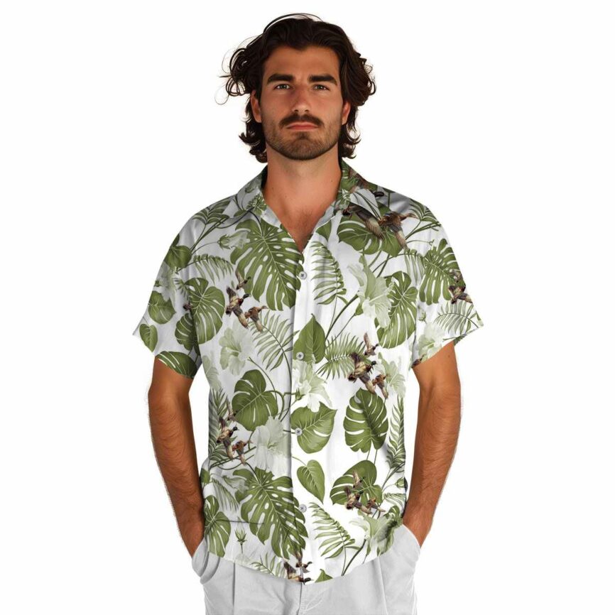 Duck Leaf Pattern Hawaiian Shirt New Arrival