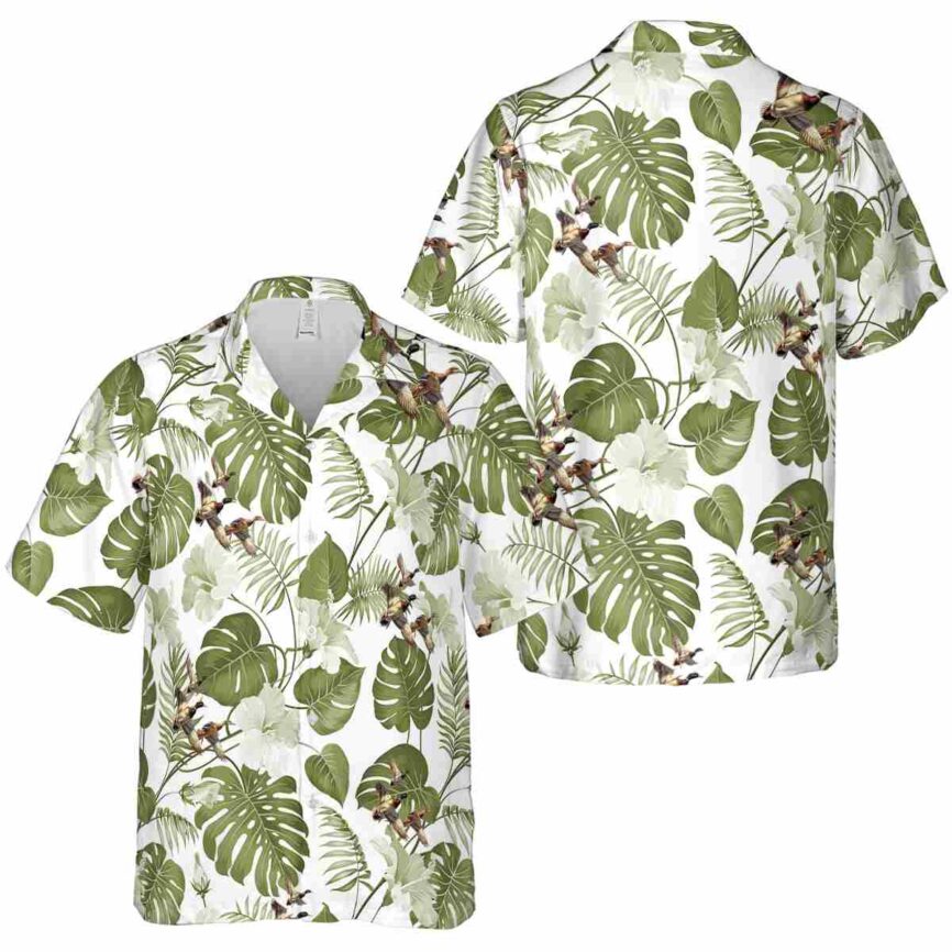 Duck Leaf Pattern Hawaiian Shirt Premium grade