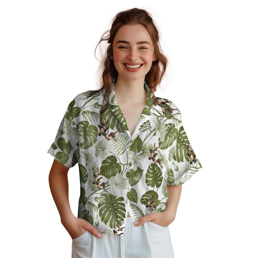 Duck Leaf Pattern Hawaiian Shirt Top rated