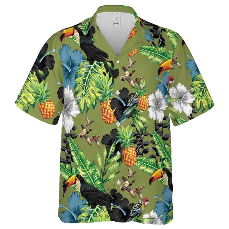 Duck Leafy Toucan Hawaiian Shirt Fashion forward
