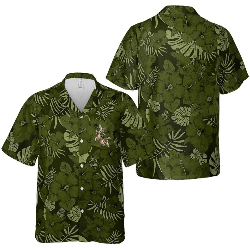 Duck Monochrome Floral Hawaiian Shirt Premium grade