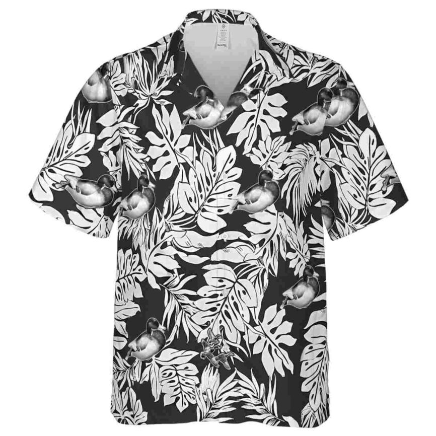 Duck Monstera Foliage Hawaiian Shirt Fashion forward