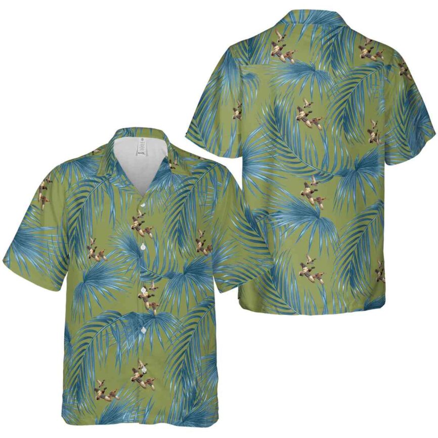 Duck Palm Frond Hawaiian Shirt Premium grade