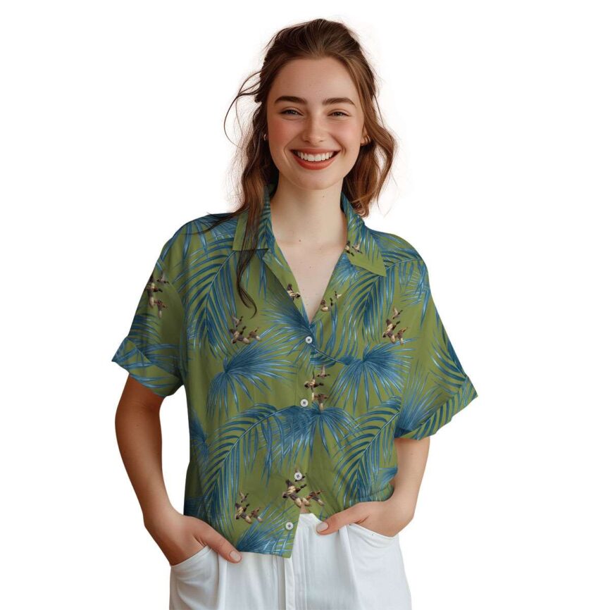 Duck Palm Frond Hawaiian Shirt Top rated