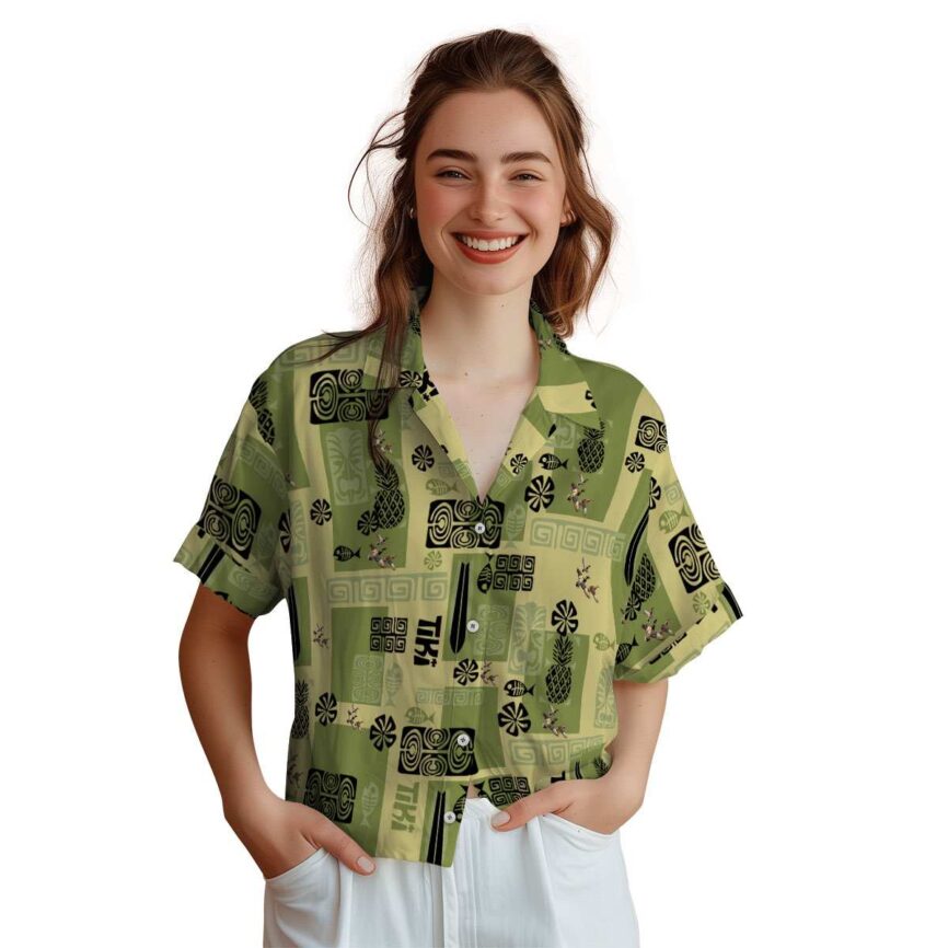 Duck Tiki Motifs Hawaiian Shirt Top rated