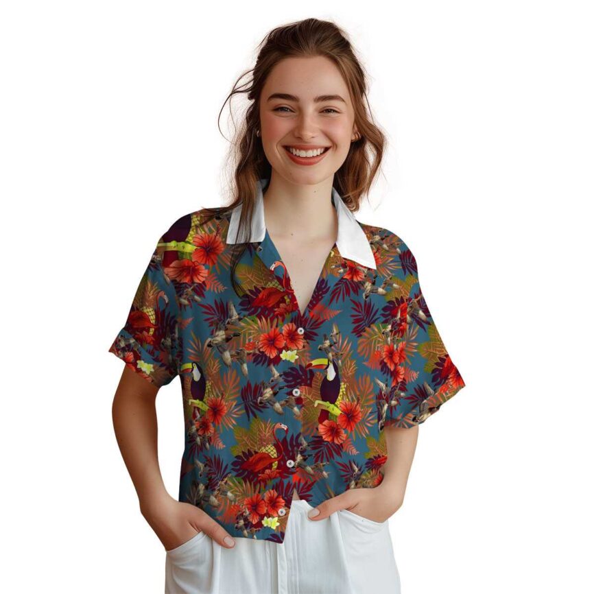 Duck Tropical Bird Hawaiian Shirt Top rated