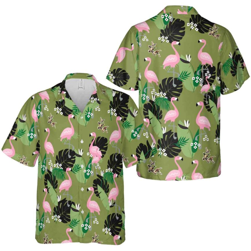 Duck Tropical Flamingo Hawaiian Shirt Premium grade