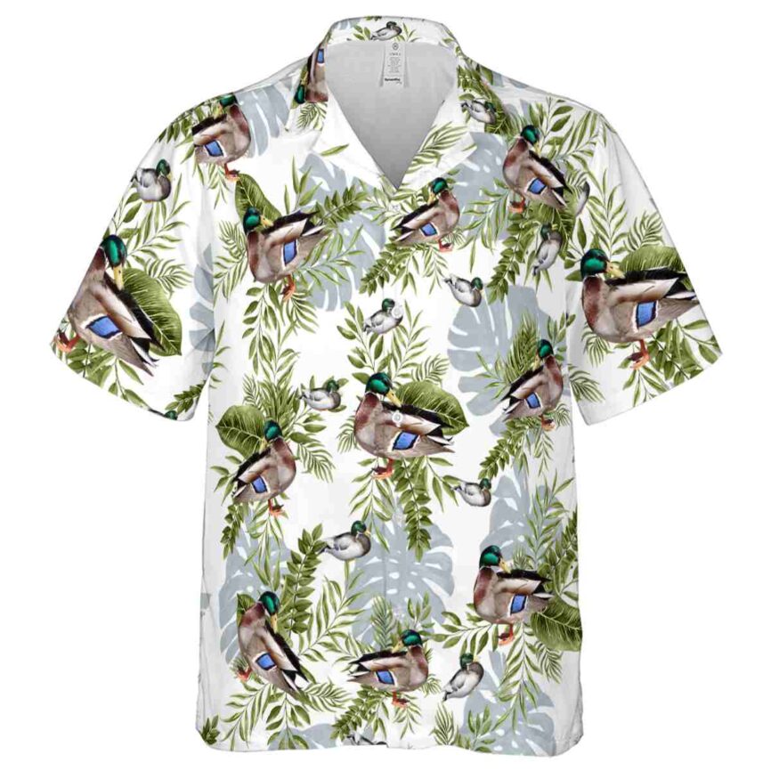 Duck Tropical Fronds Hawaiian Shirt Fashion forward