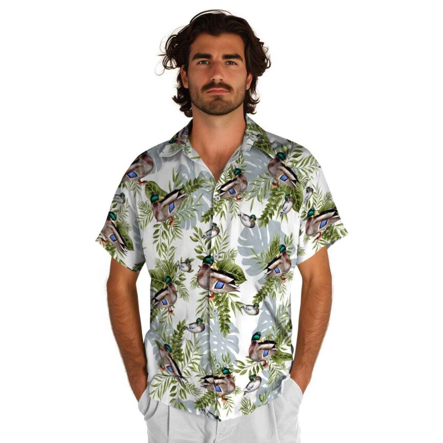 Duck Tropical Fronds Hawaiian Shirt New Arrival