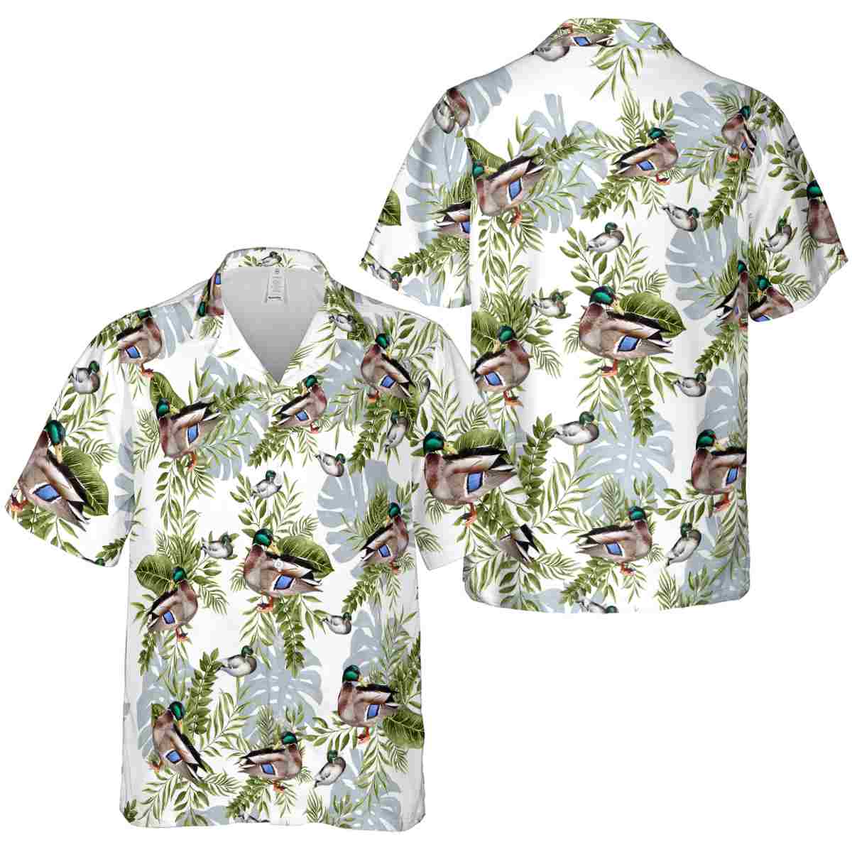 Duck Tropical Fronds Hawaiian Shirt Premium grade Duck Tropical Fronds Hawaiian Shirt Premium grade