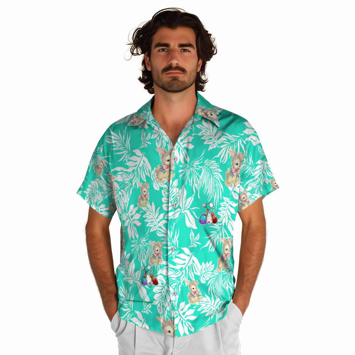 Easter Bold Foliage Hawaiian Shirt New Arrival Easter Bold Foliage Hawaiian Shirt New Arrival