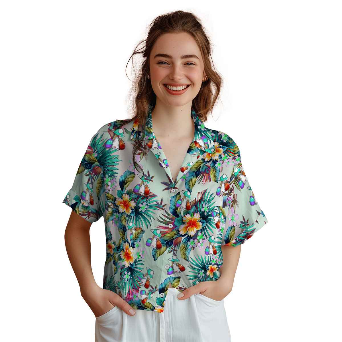 Easter Floral Burst Hawaiian Shirt Top rated Easter Floral Burst Hawaiian Shirt Top rated