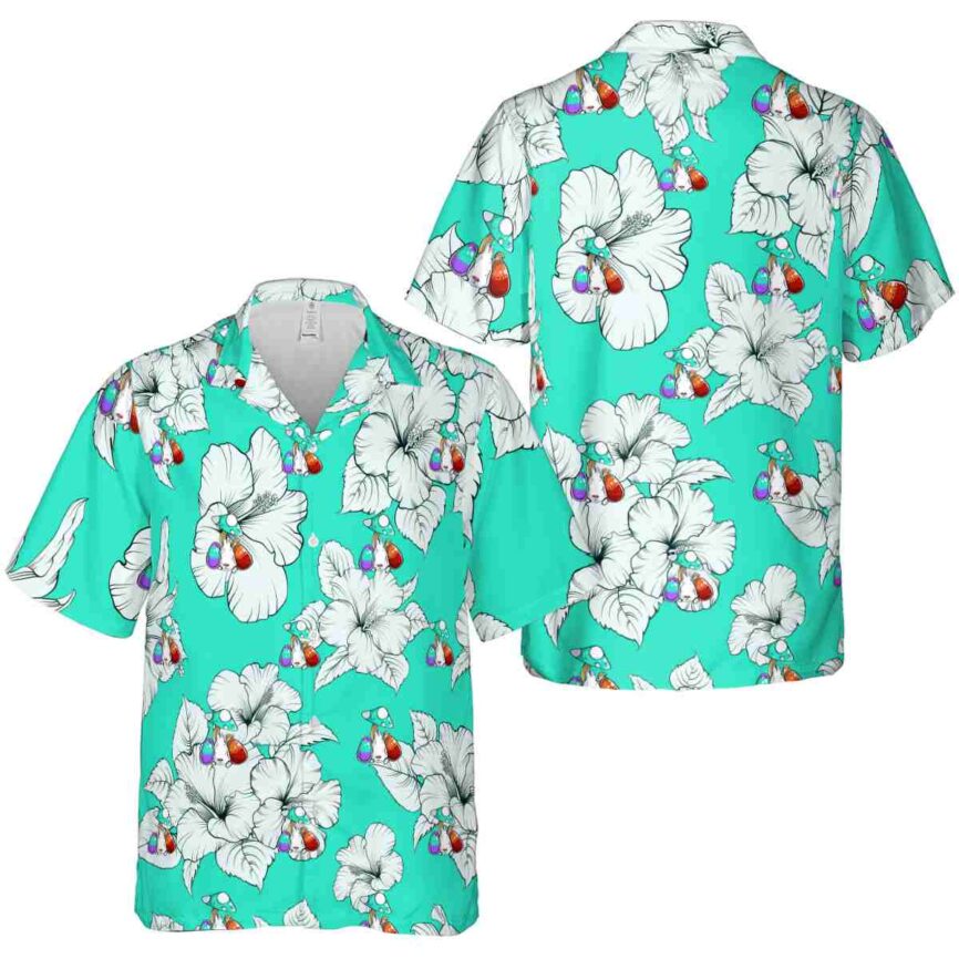 Easter Hibiscus Flower Hawaiian Shirt Premium grade