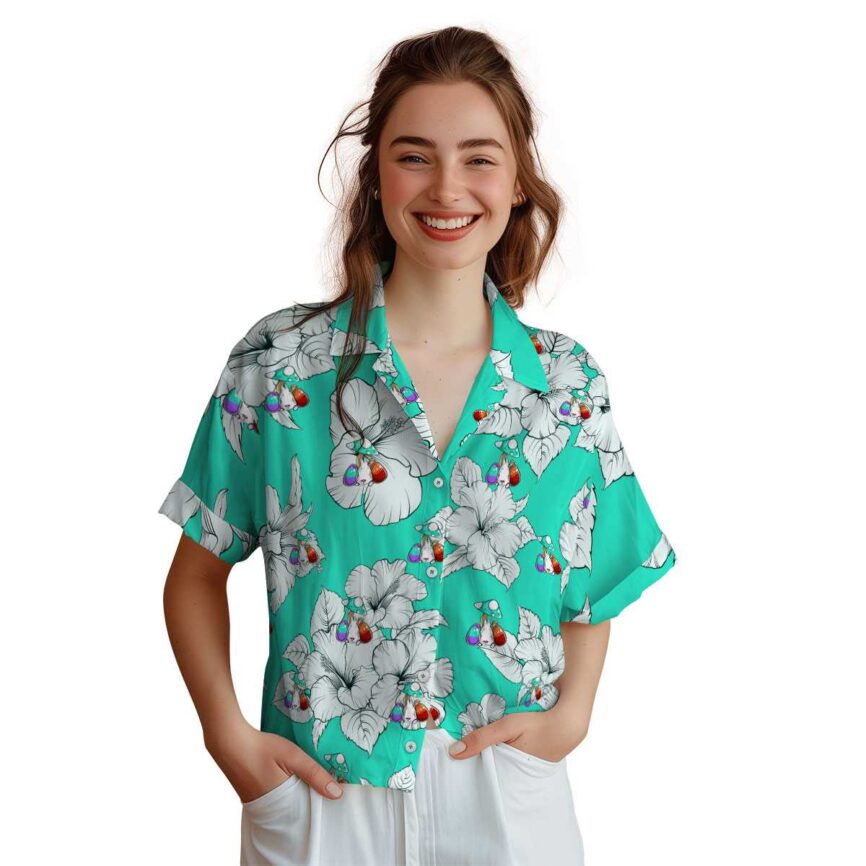 Easter Hibiscus Flower Hawaiian Shirt Top rated