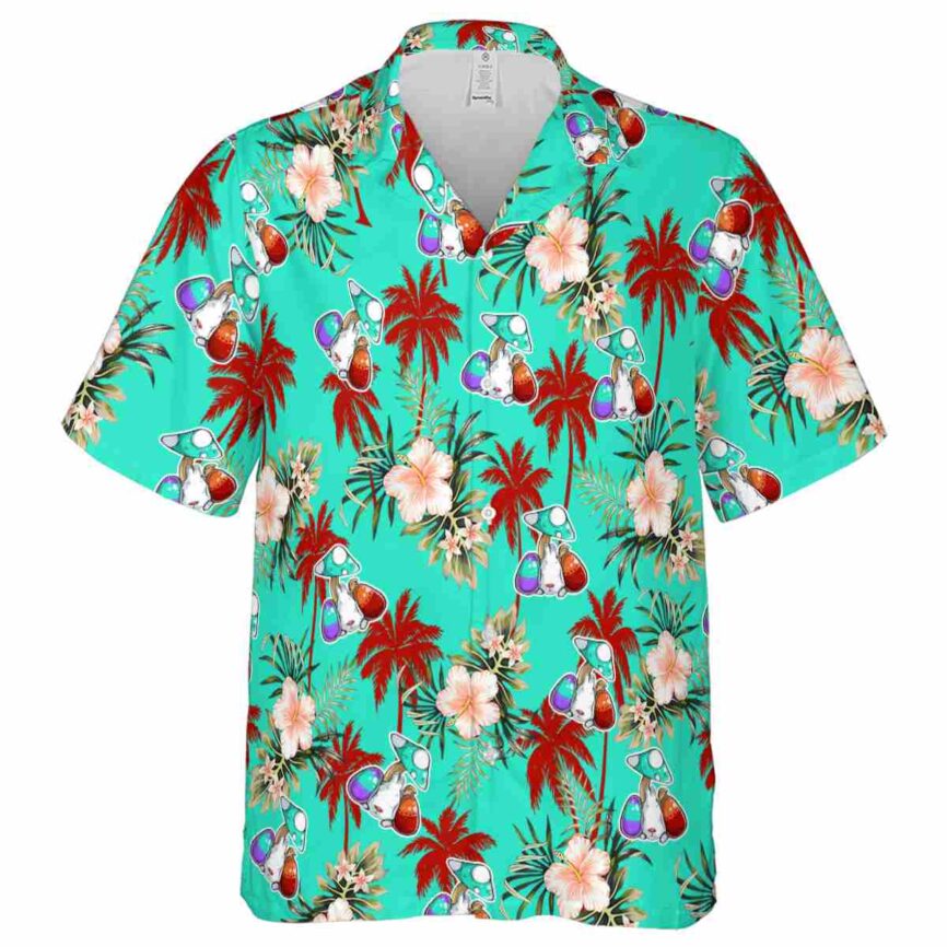 Easter Hibiscus Palm Hawaiian Shirt Fashion forward