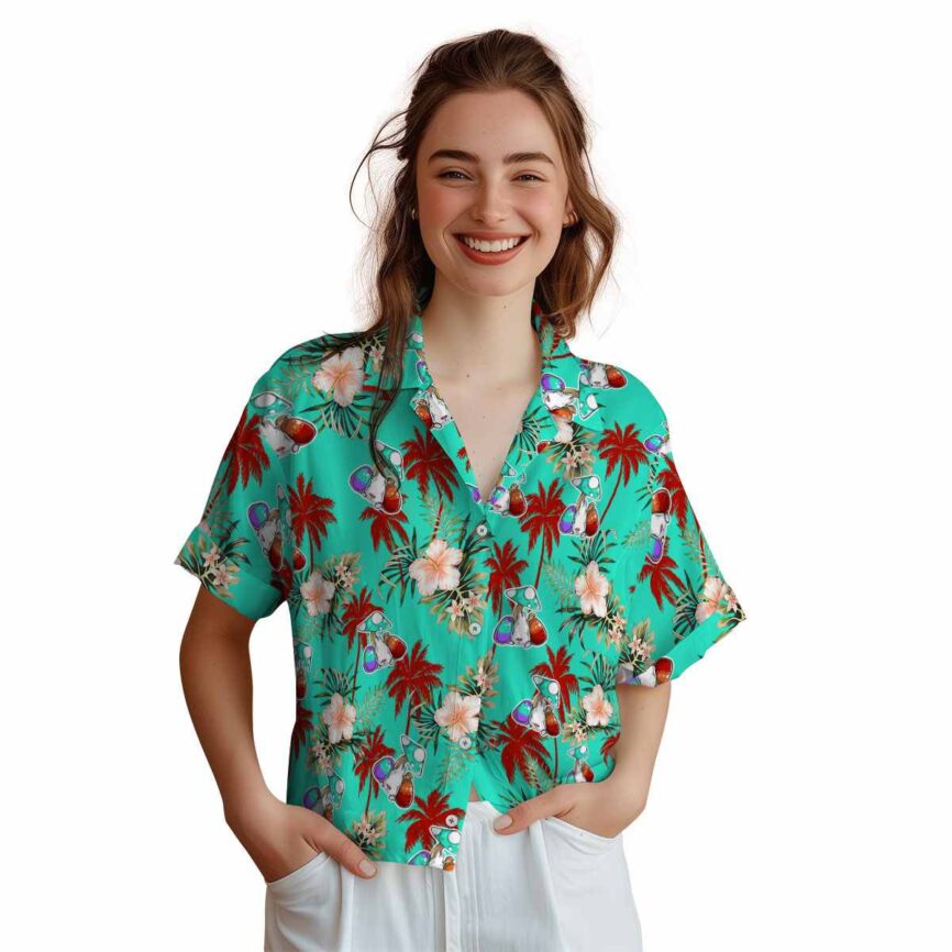 Easter Hibiscus Palm Hawaiian Shirt Top rated