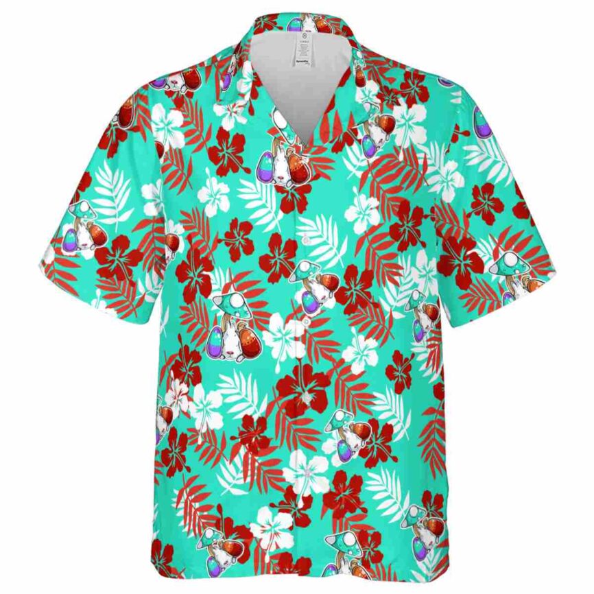 Easter Leafy Hibiscus Hawaiian Shirt Fashion forward