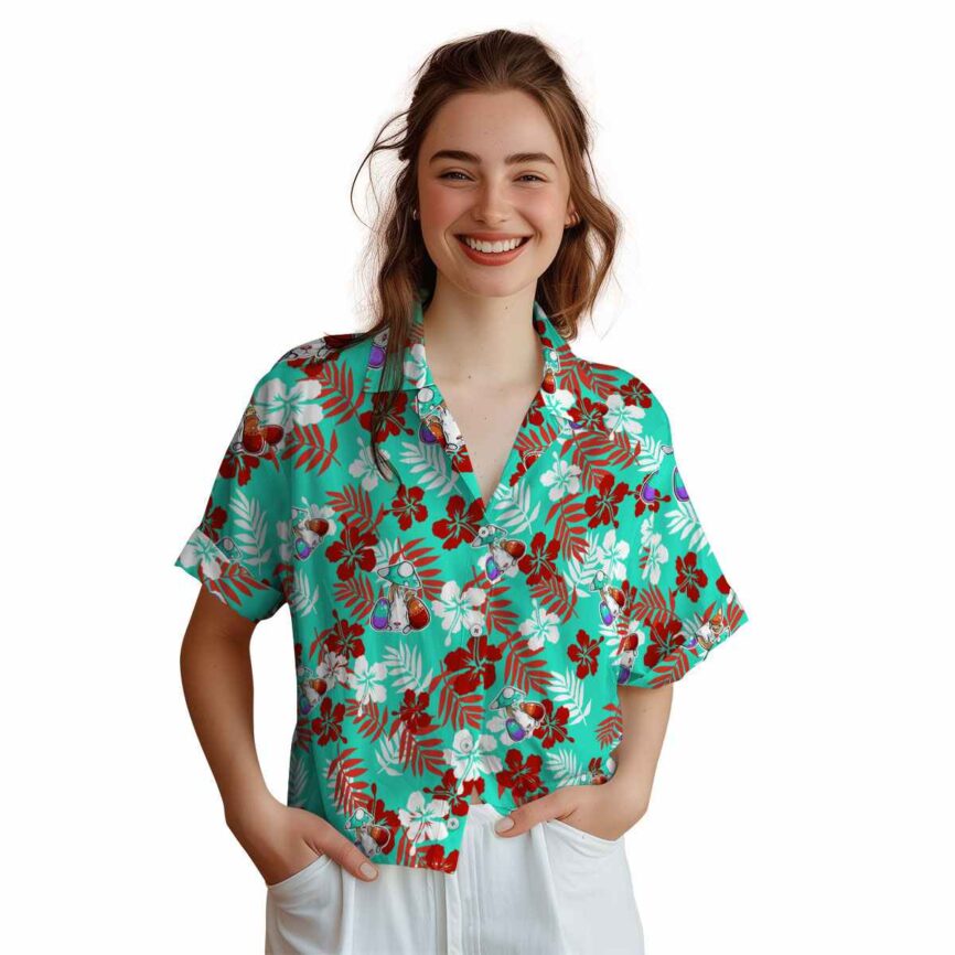 Easter Leafy Hibiscus Hawaiian Shirt Top rated