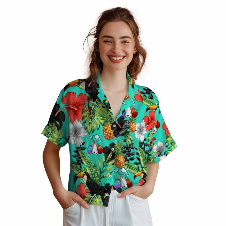 Easter Leafy Toucan Hawaiian Shirt Top rated