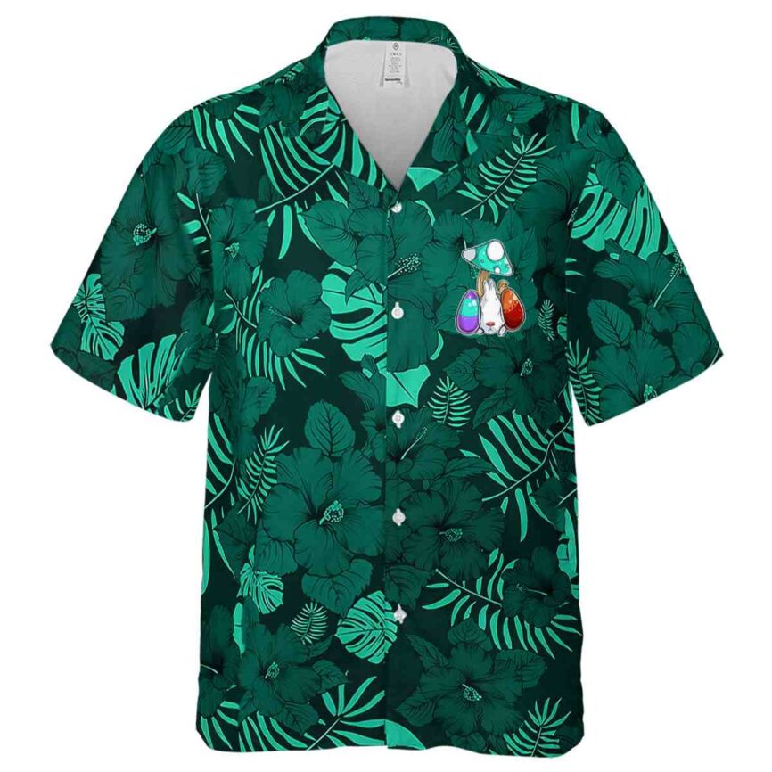 Easter Monochrome Floral Hawaiian Shirt Fashion forward