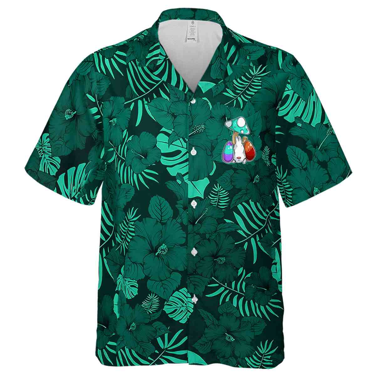 Easter Monochrome Floral Hawaiian Shirt Fashion forward Easter Monochrome Floral Hawaiian Shirt Fashion forward
