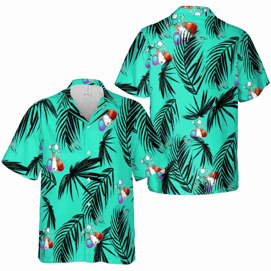 Easter Monochrome Palm Hawaiian Shirt Premium grade
