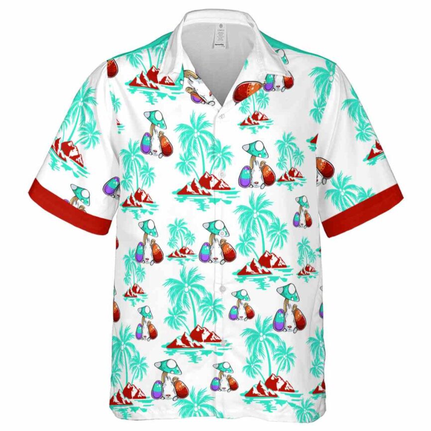 Easter Palm Island Graphic Hawaiian Shirt Fashion forward