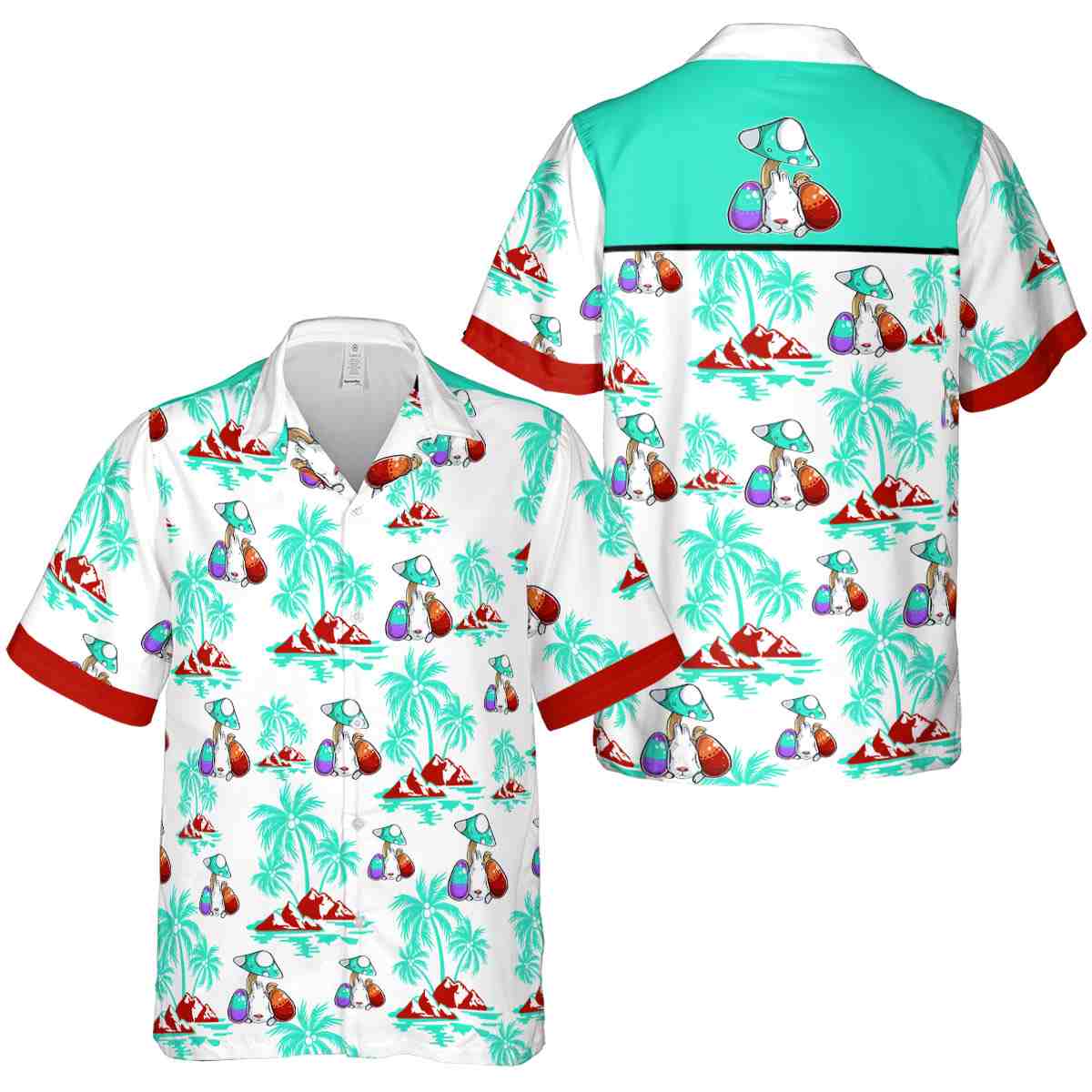 Easter Palm Island Graphic Hawaiian Shirt Premium grade Easter Palm Island Graphic Hawaiian Shirt Premium grade