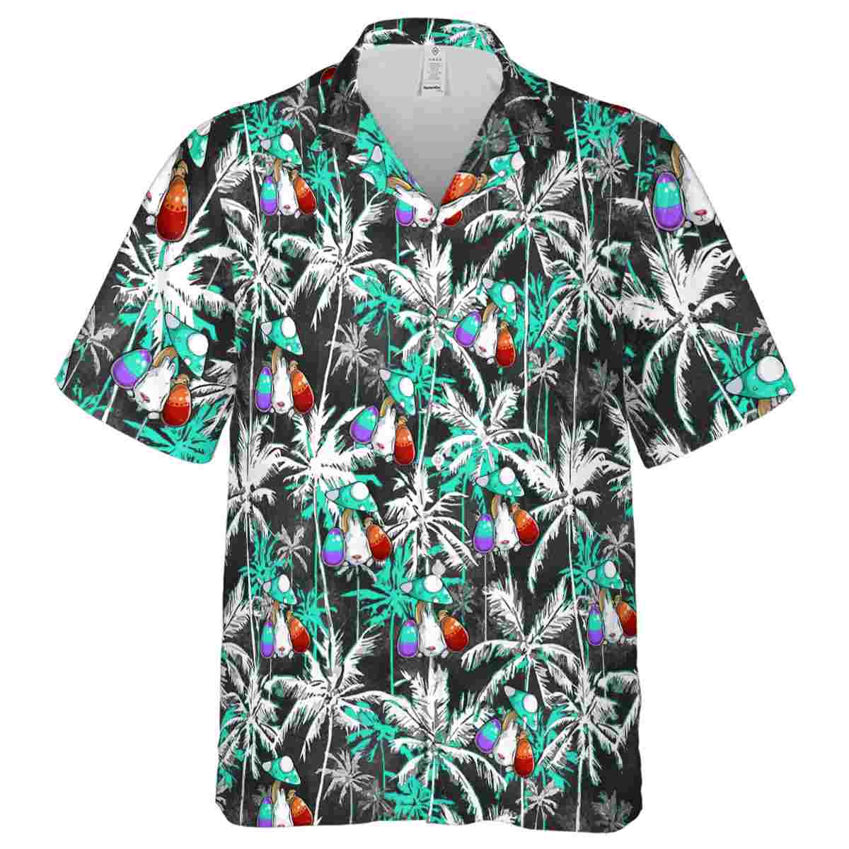 Easter Palm Themed Hawaiian Shirt Fashion forward Easter Palm Themed Hawaiian Shirt Fashion forward
